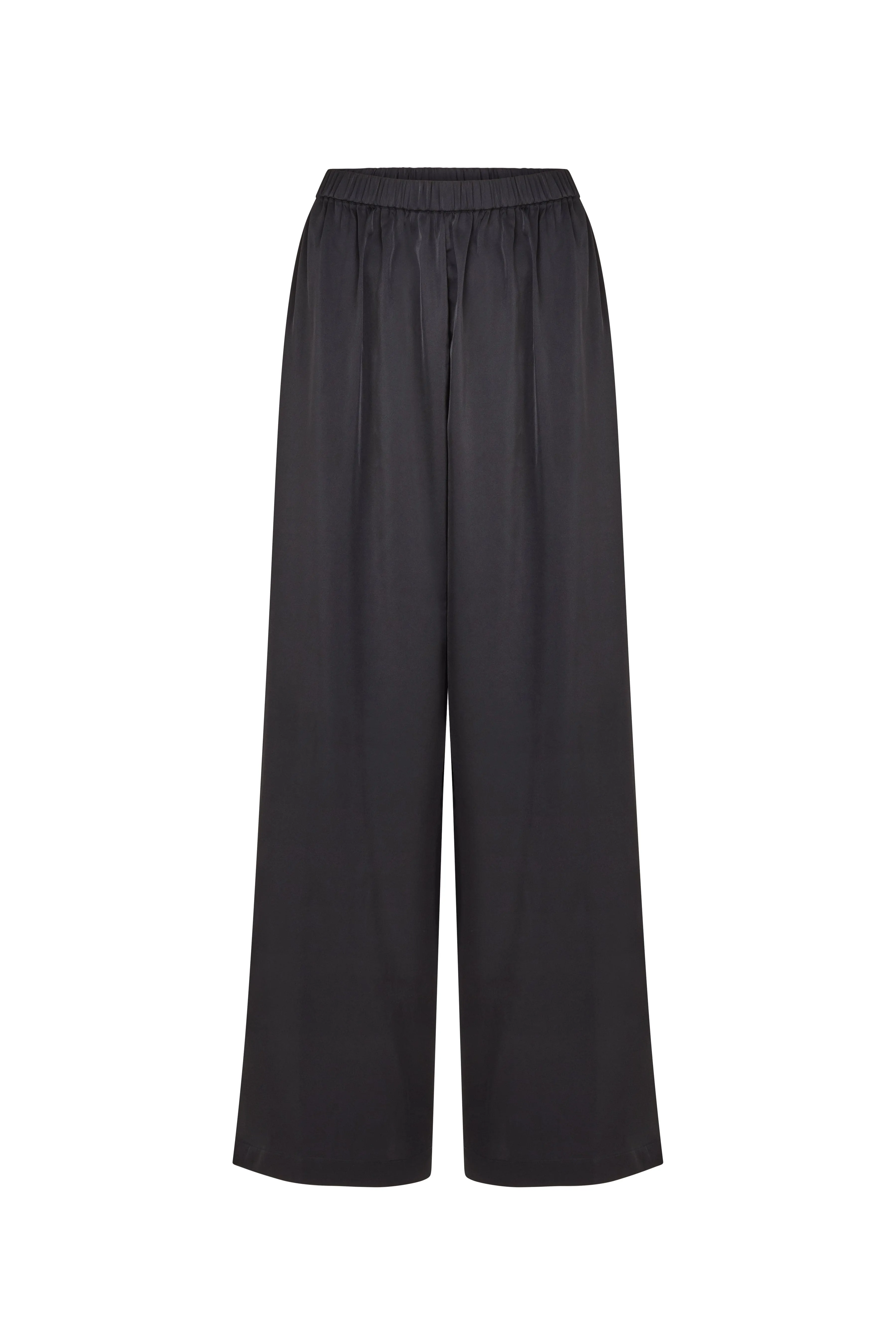 Silk Pants Black