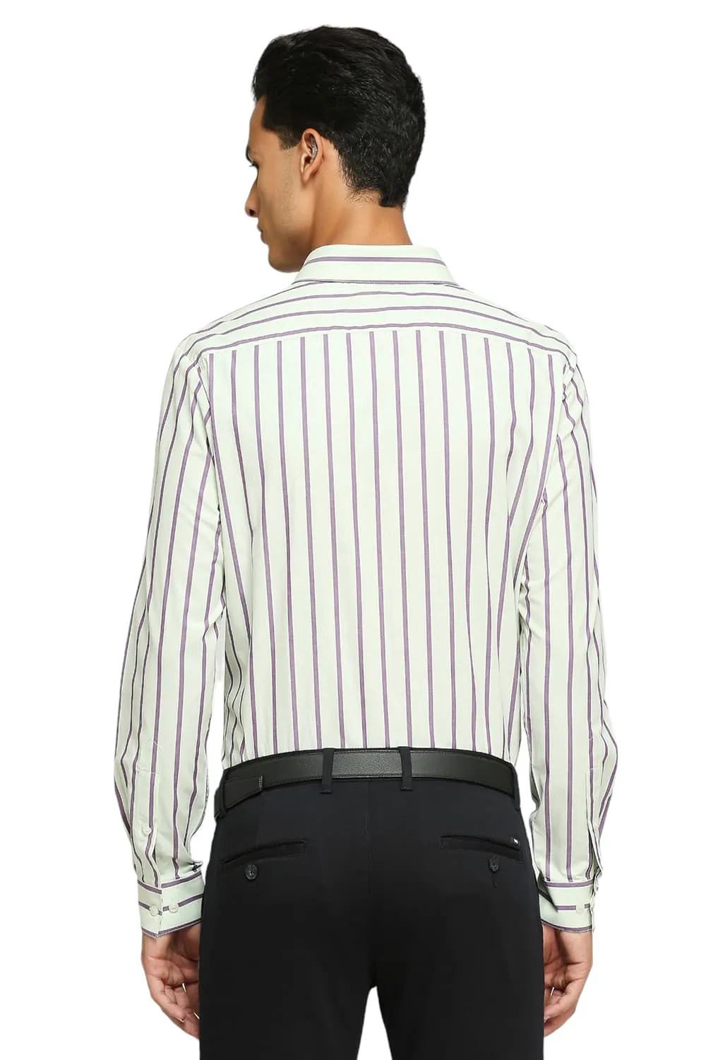 Slim Fit Cotton Stripes Shirts