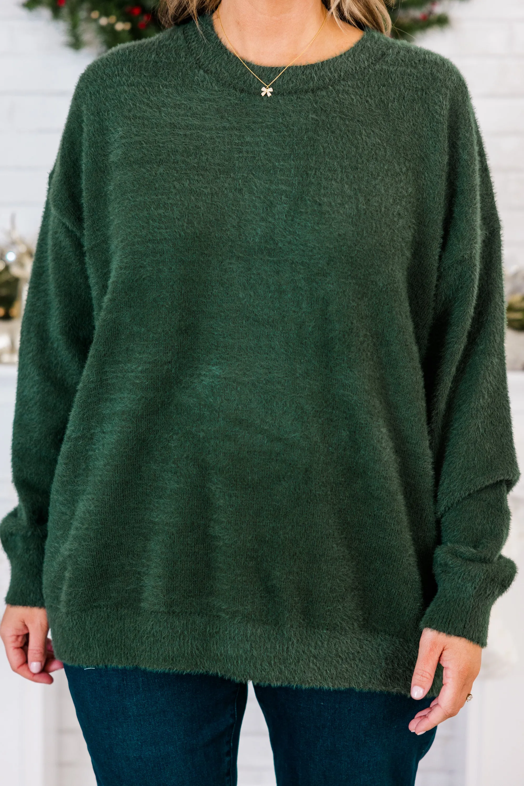 Such A Warm Heart Sweater, Green