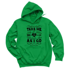 Take Me As I Am Black Print Hoodies & Long Sleeves