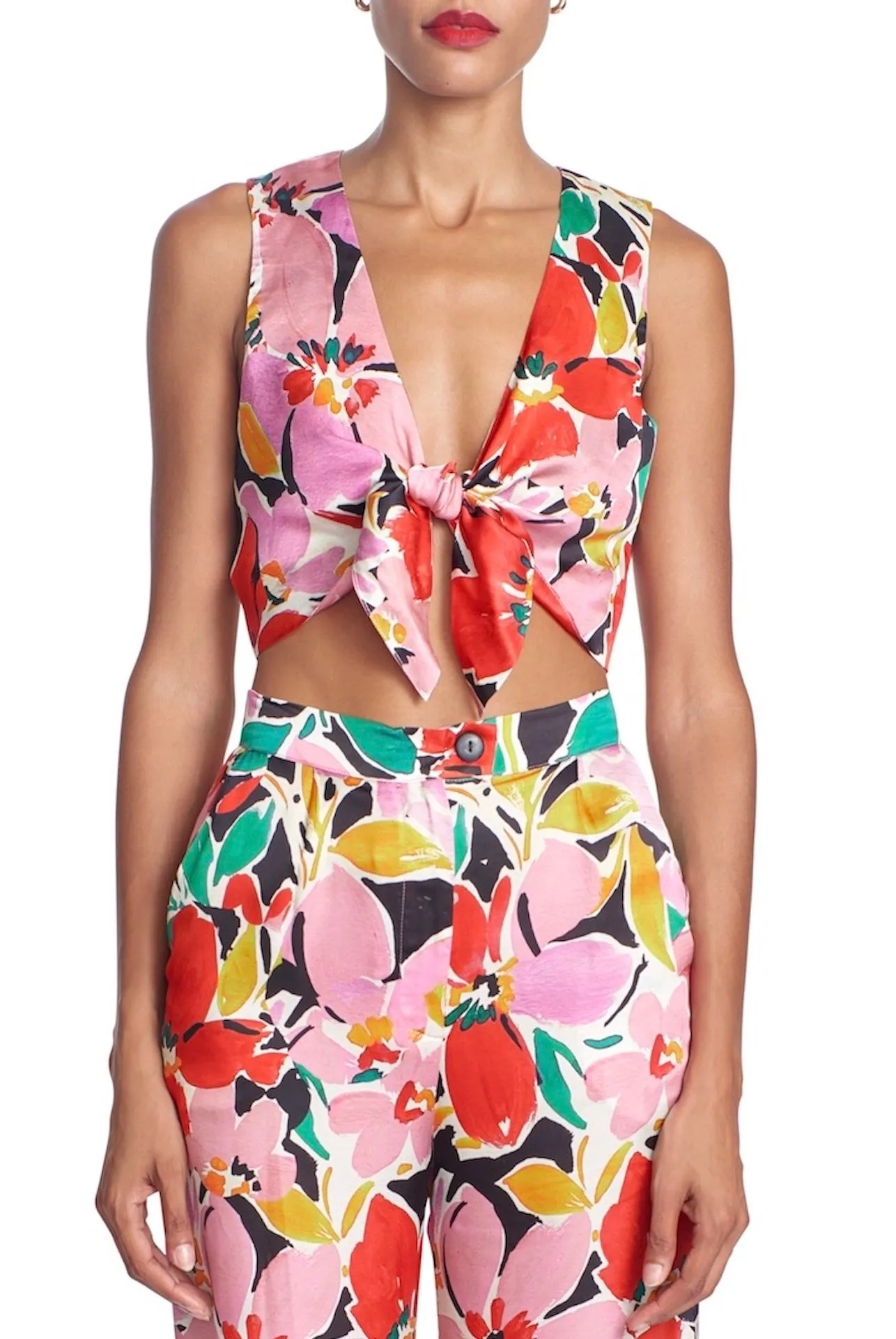 THE SUKI TOP - Bold Blooms