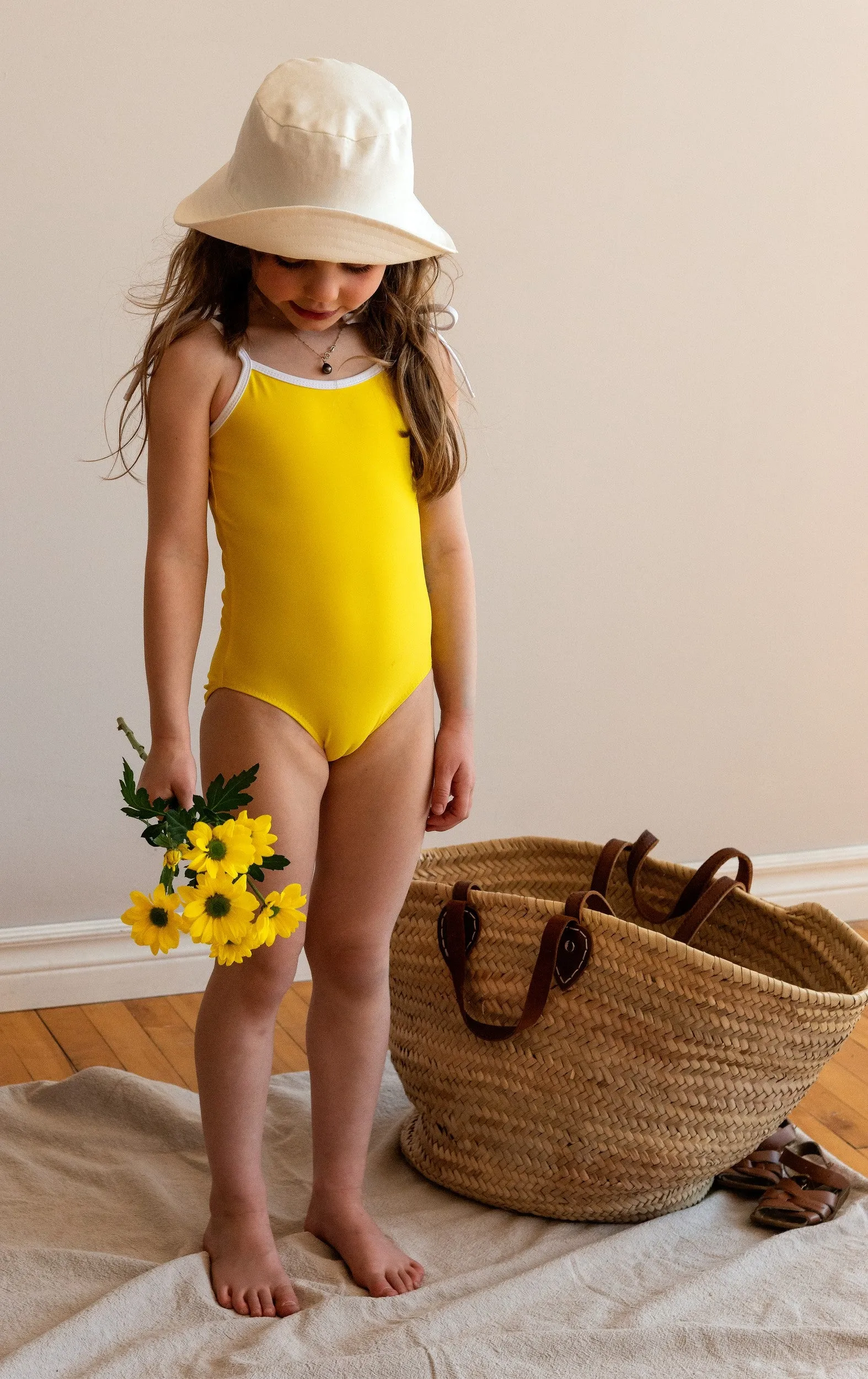 Tie-Strap One-Piece Swimsuit - Pineapple