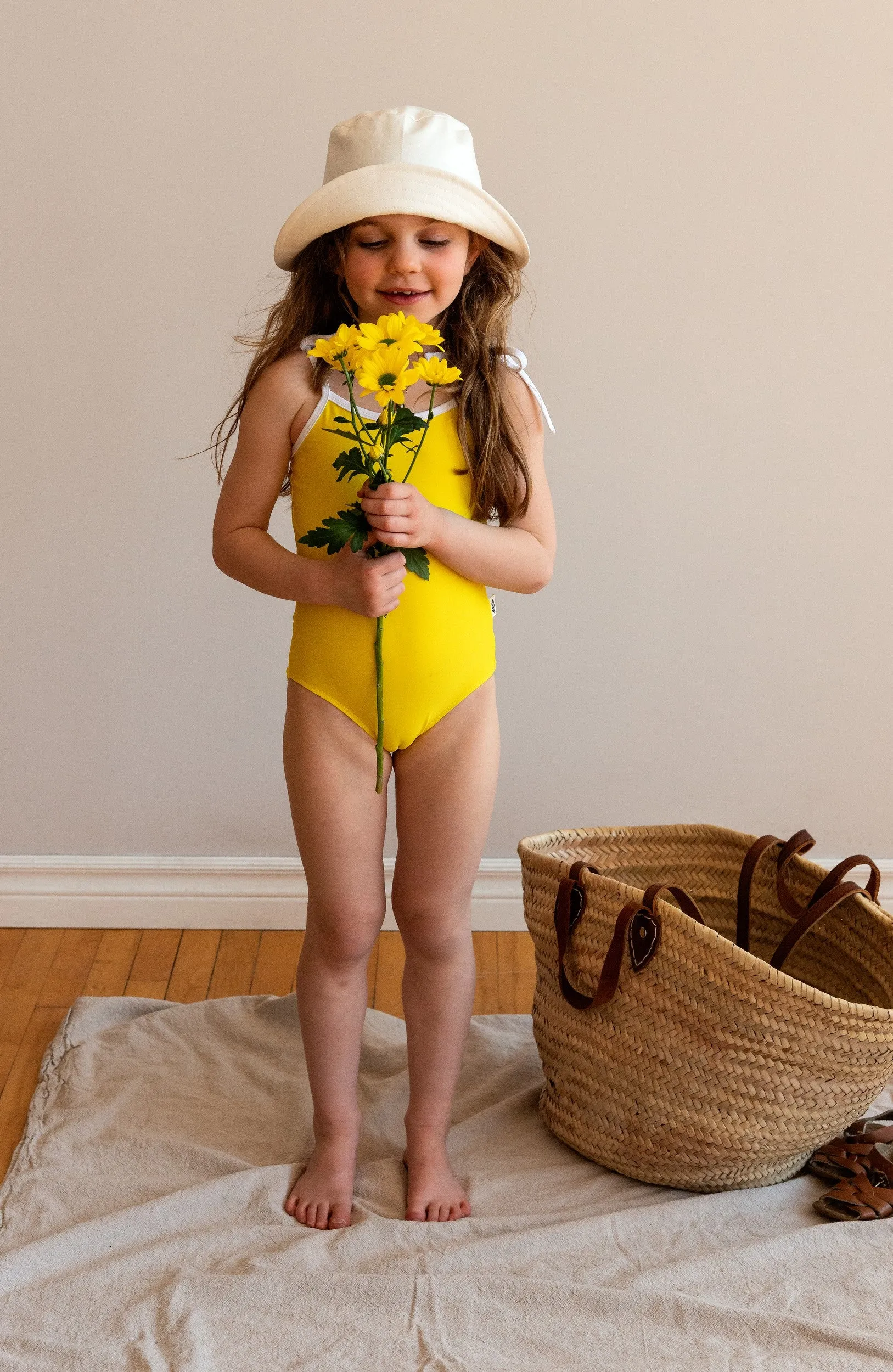 Tie-Strap One-Piece Swimsuit - Pineapple