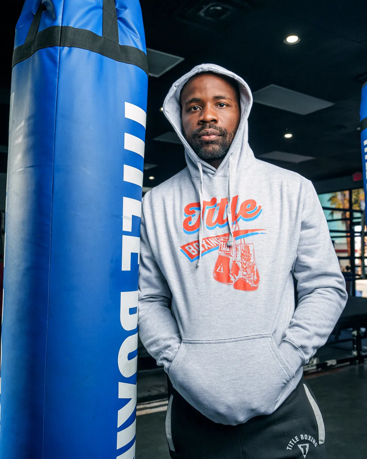 TITLE Boxing Classic Script Hoodie