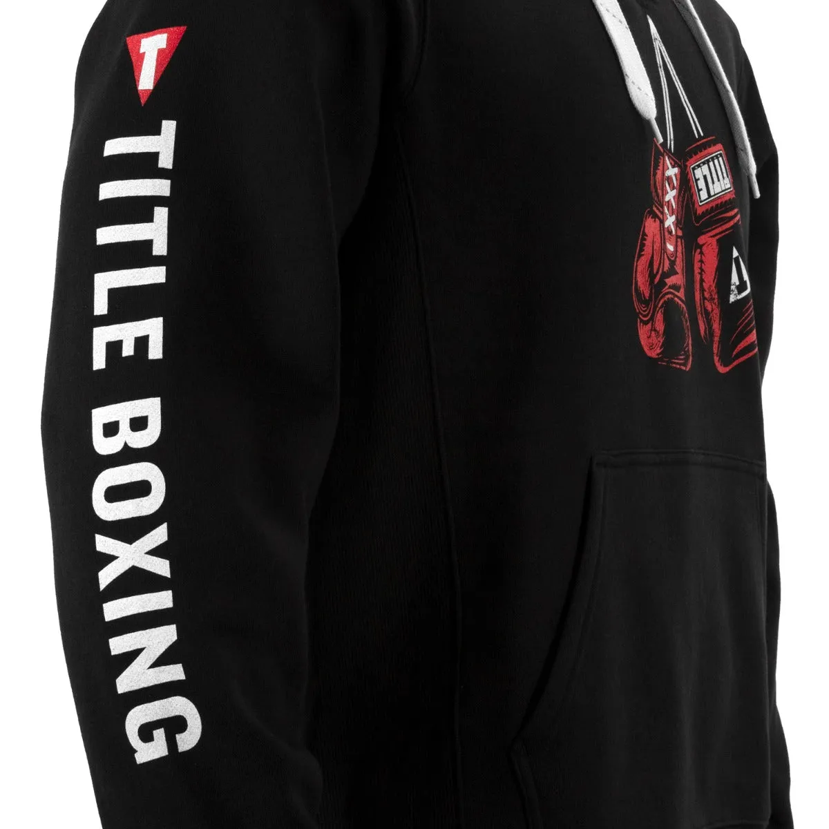 TITLE Boxing Original Hanging Gloves Lace Up Hoodie