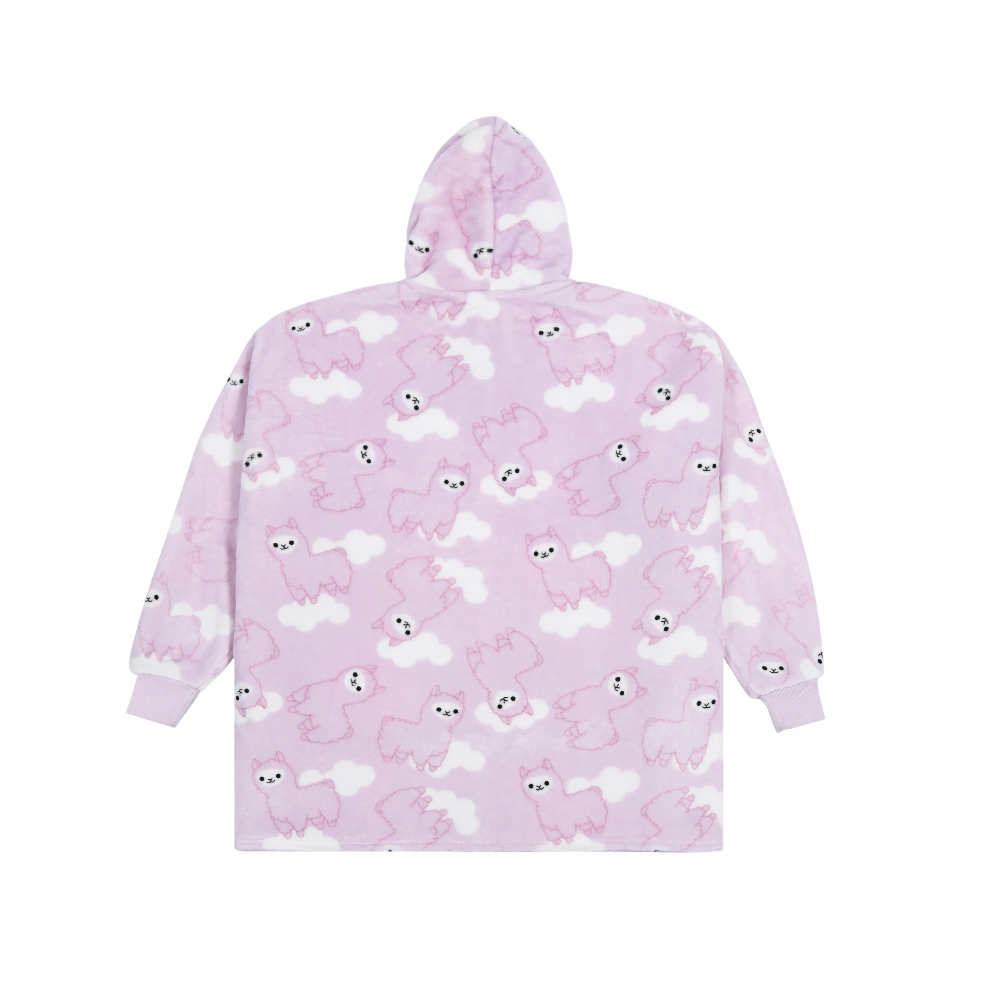 UGGOWEAR Giant Hoodie Llama Face Kids Light Pink Sizes 12-14