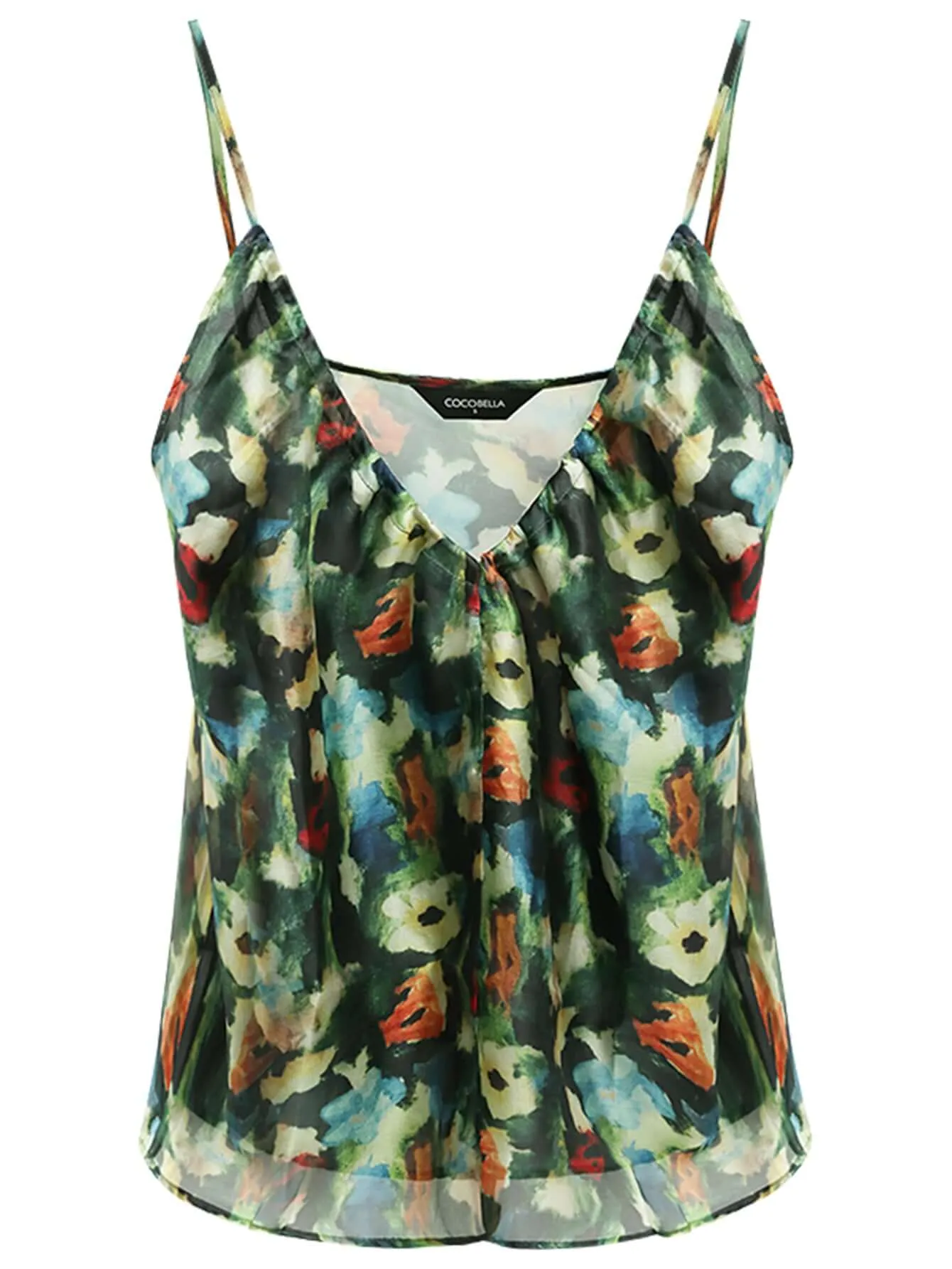 V-Neck Floral Camisole Top