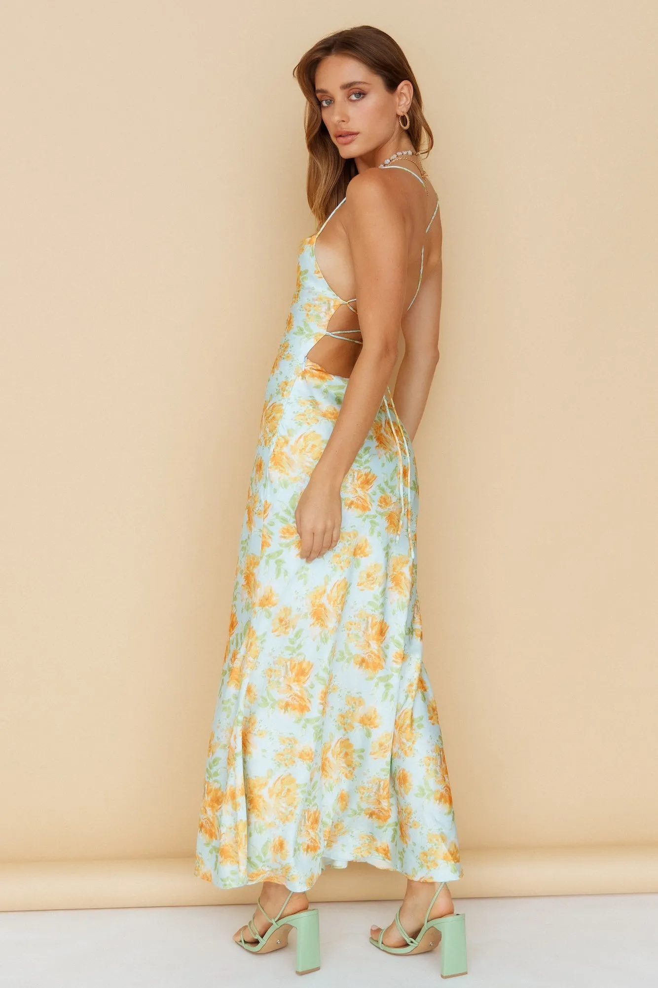 Warm Smiles Maxi Dress Green