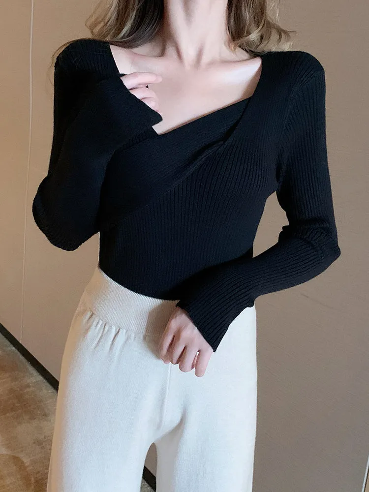 Whitney V neck Women Sweater